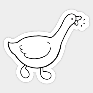 Goose - Duck - Angry Sticker